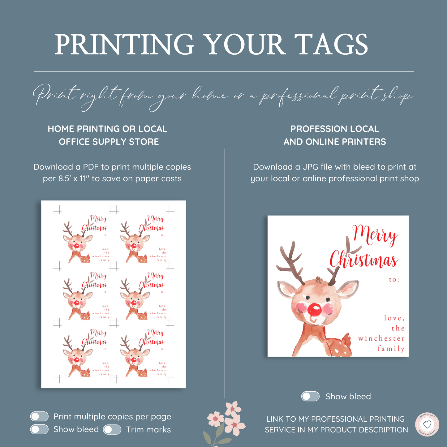 3" Boy Gift Tag