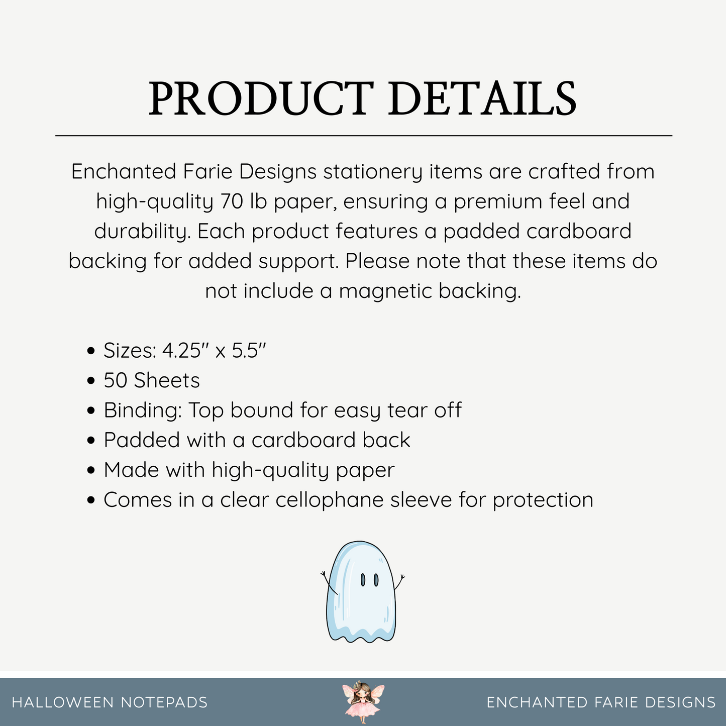 Halloween Notepads – Cute & Spooky Stationery - Printable Fall Gift