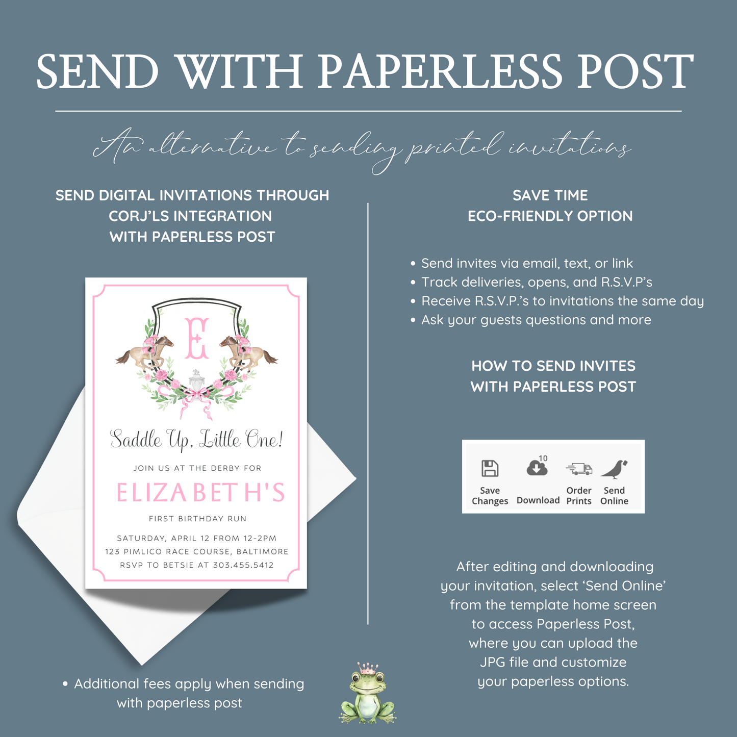 Kentucky Derby Pink Birthday Invitatoin