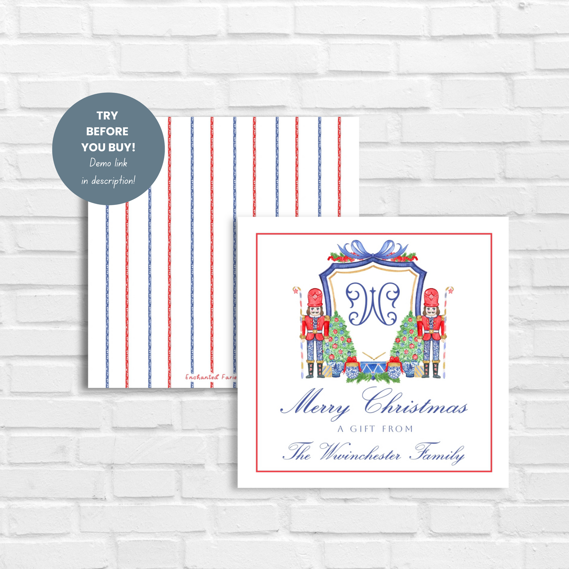  Nutcracker Gift Tag Template 