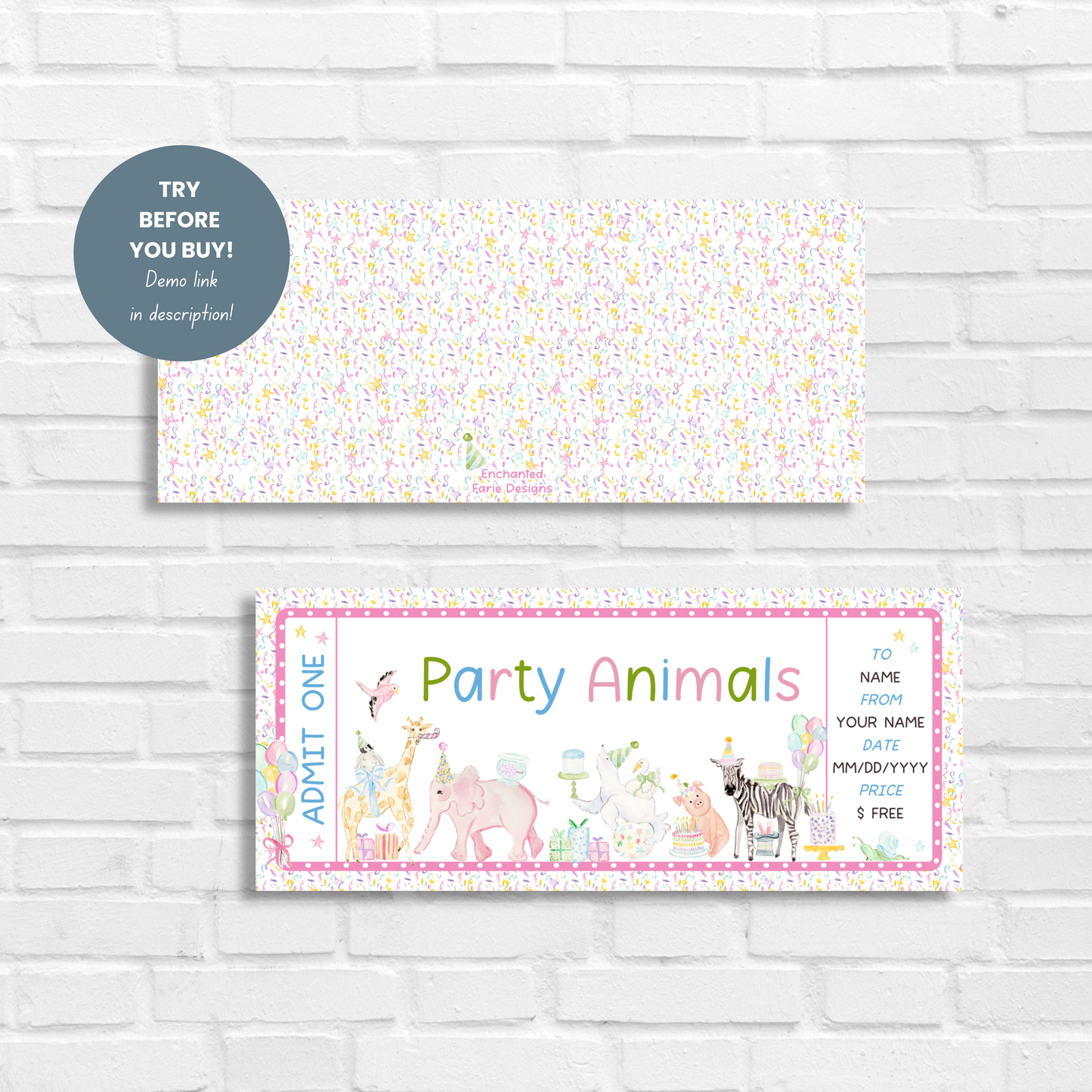 Party Animals Zoo Ticket