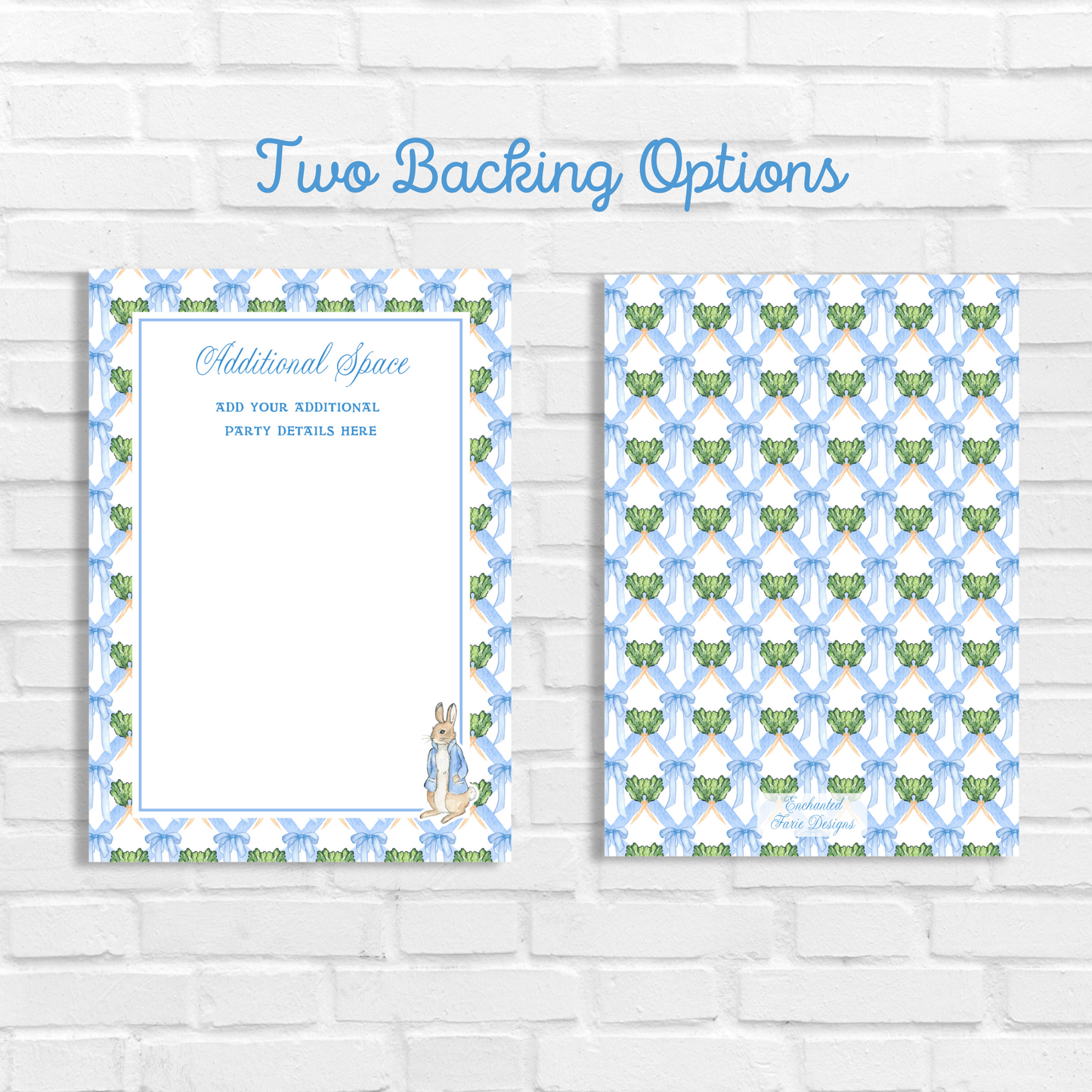 Peter Rabbit Baby Boy Shower Invitation