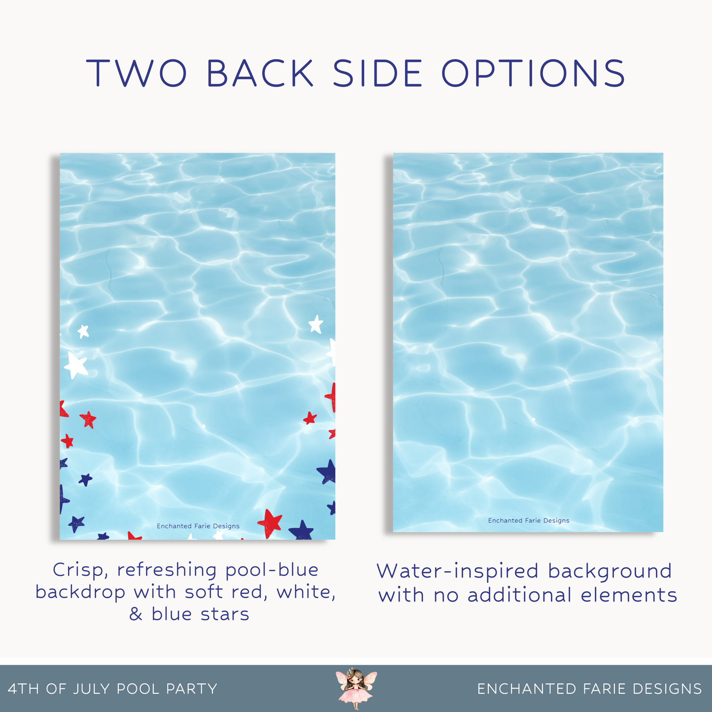 4th of July Pool Party Invitation | Editable Patriotic Summer Invite | Red, White & Blue Celebration