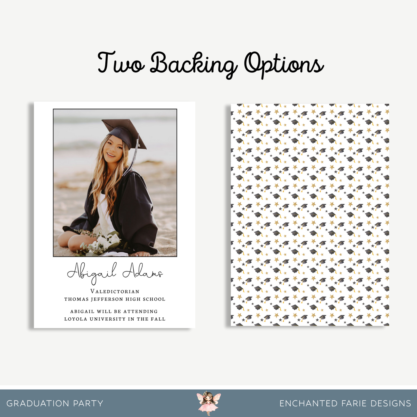 Graduation Party Invitation with Photo – Class of 2025