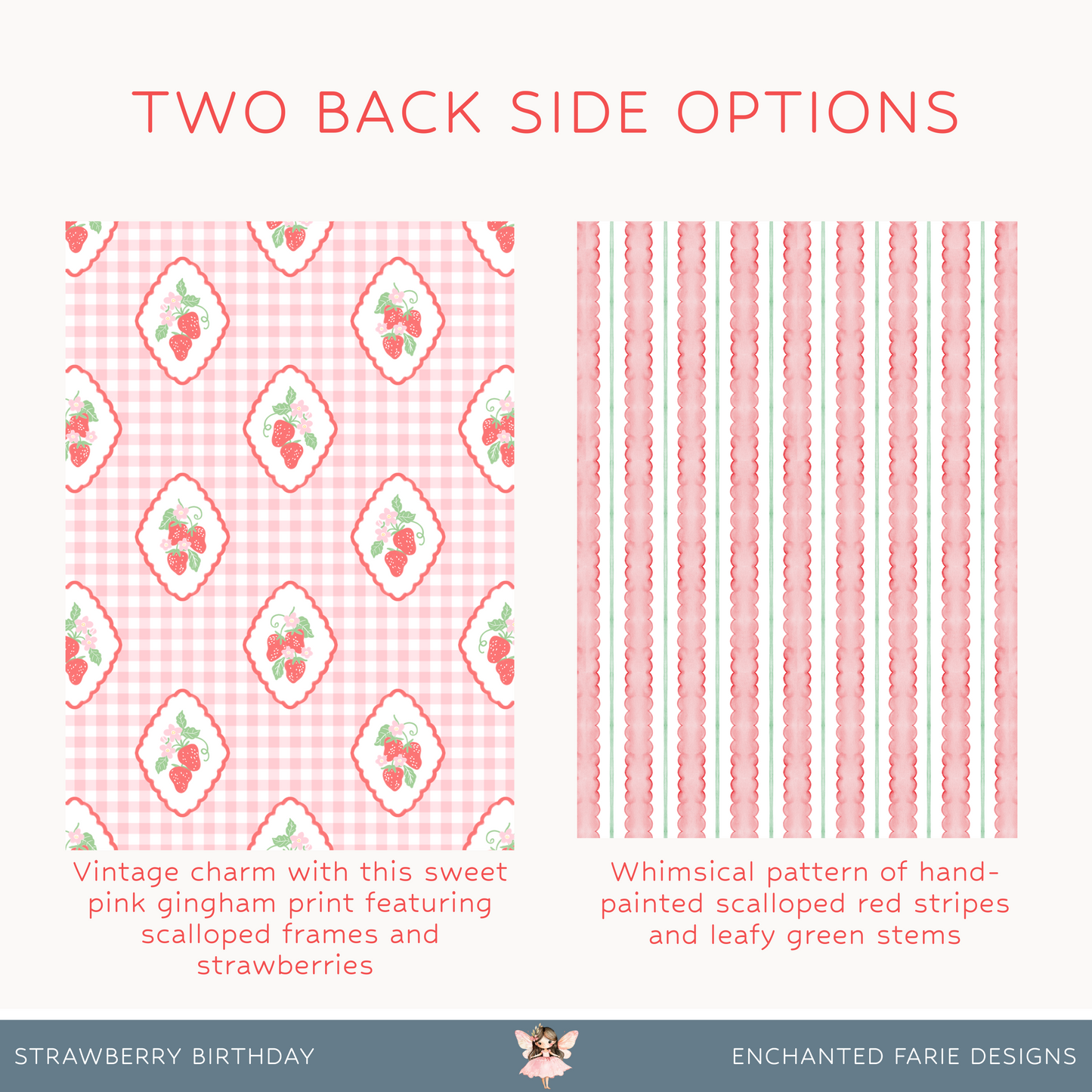 Berry First Birthday Invitation – Strawberry Themed